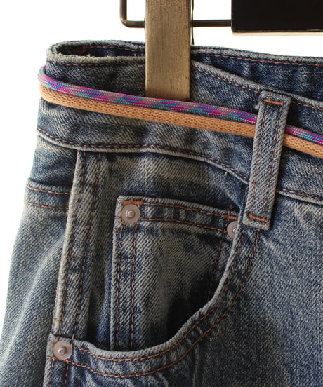コード付ピンタックデニムパンツ　77661　2026NEWARIIVAL