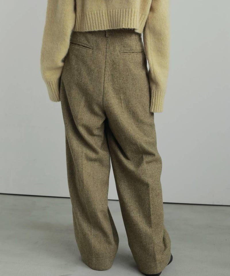 anuke アンヌーク Check Tuck Pants 62520707 | Deargo