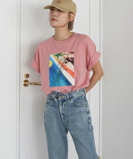 Ungrid (アングリッド)  フォトビッグロゴTee 112422723501