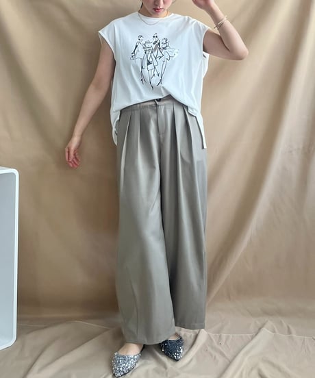 イラストプリントTシャツ 51879Y-2