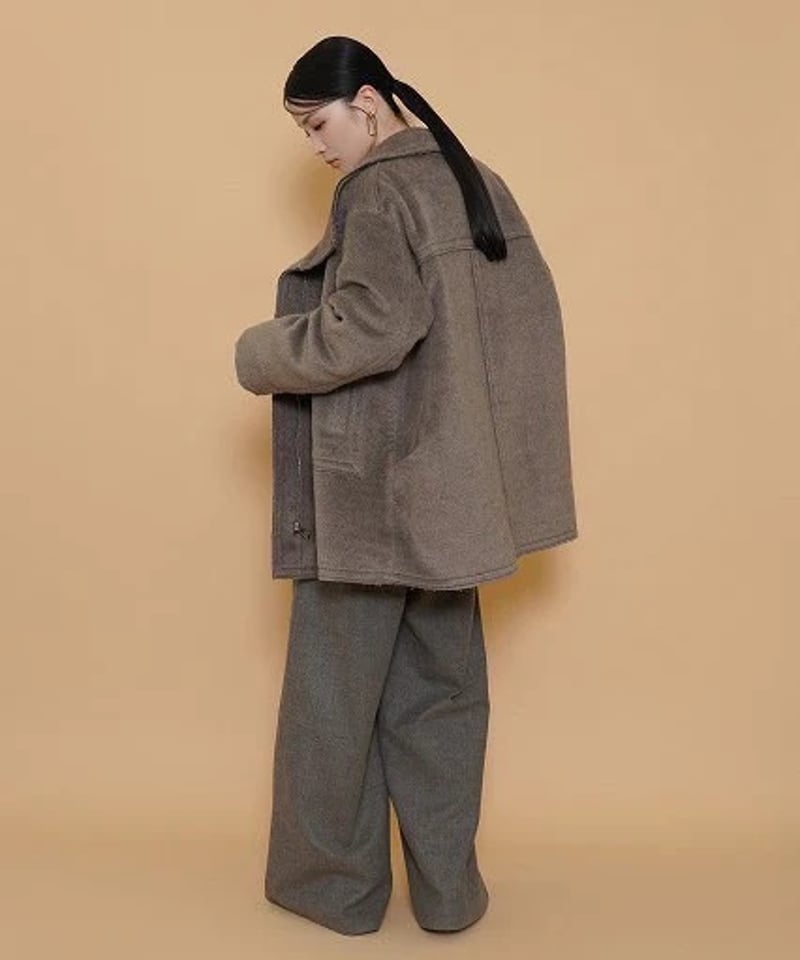 CYAN TOKYO シアン トウキョウ ウーリーシャギーハーフコート 504387