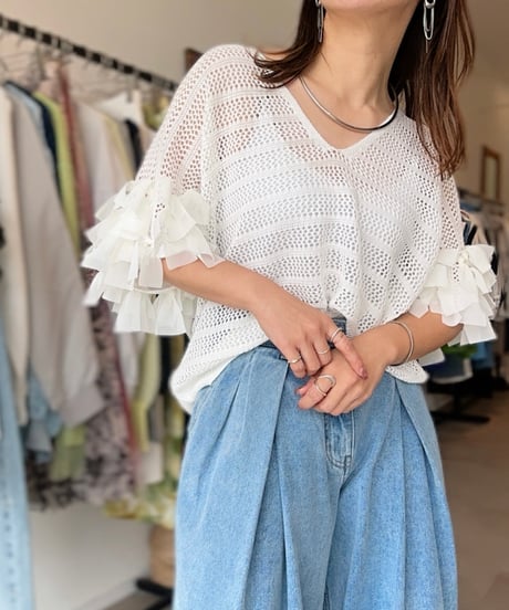 アパルトモン ドゥーズィエムクラス アンサンブルニット F 黄  