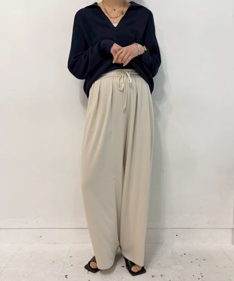 cafune カフネ PASSIONE パシオーネ ROBE　ローブ レーヨンポンチイージーパンツ　rayon ponte easy pants 615616 2026NEWARIIVAL