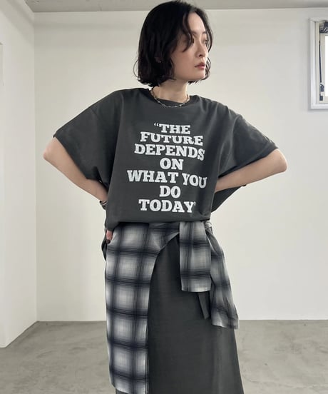 minkchair　ミンクチェアー　FOSI. フォーシ 2WAYロゴプリントTシャツ　F3310 (2026NEWARIIVAL)