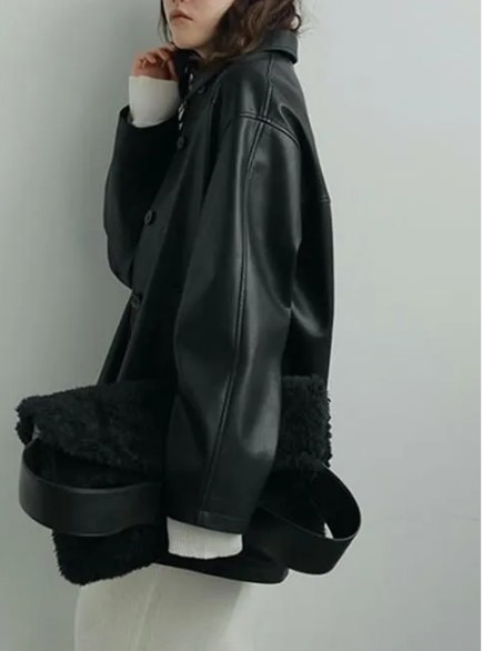 anuke アンヌーク anuke(アンヌーク) Ecoleather Over Jacket