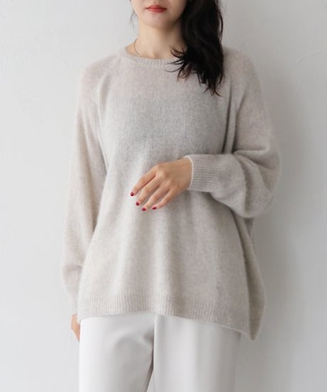 FOX混BOXシルエットニット