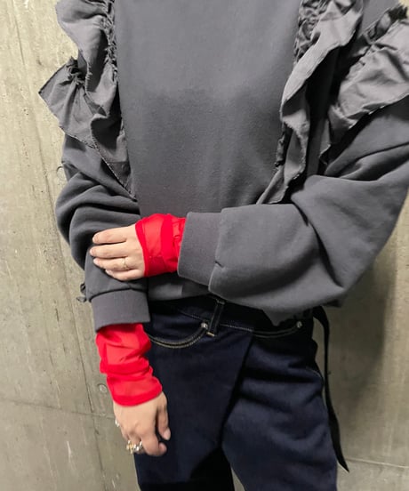 TRANOI.　トラノイ フリルライントップス　212R201