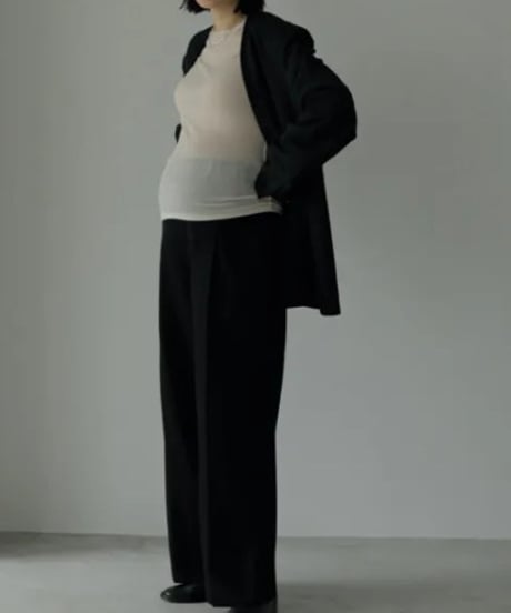 anuke(アンヌーク) Reha. Tuck Wide Pants マタニティーパンツ 72410701月中旬発送予定　本州送料無料！
