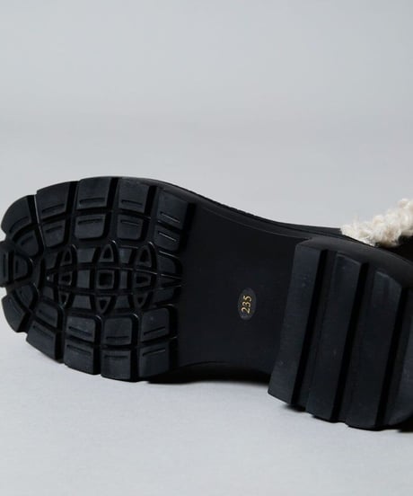 ATELIER BRUGGE アトリエブルージュ  Fur Combi Tank Short Boots / ファーコンビタンクソールブーツ / 23ISM-77