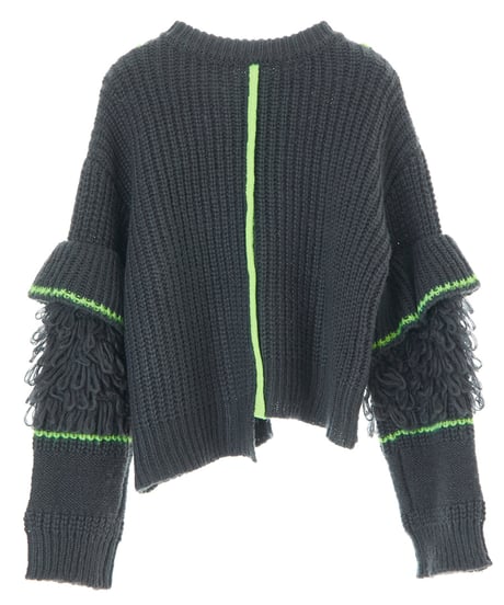 AULA AILA　アウラアイラ　ループフリンジニットカーディガン LOOP FRINGE KNIT CARDIGAN 1243-09035