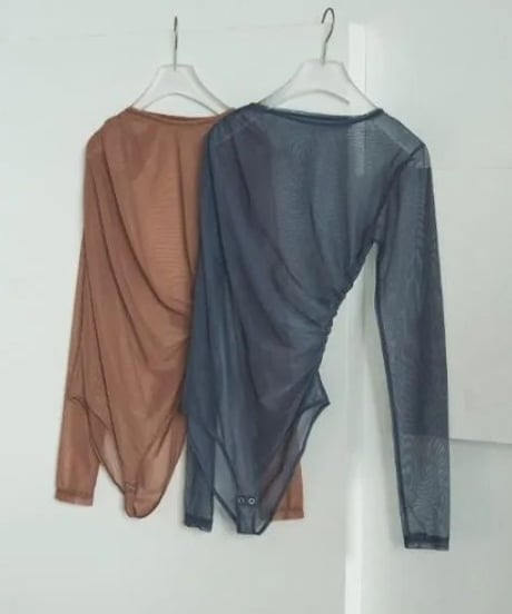 anuke (アンヌーク） Tulle Gather Bodysuit 62520608 カットソー
