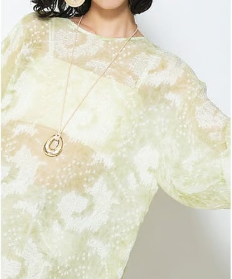 CHIGNON　シニヨン　オーバルTOPネックレス＆ブローチ　0051-080SH