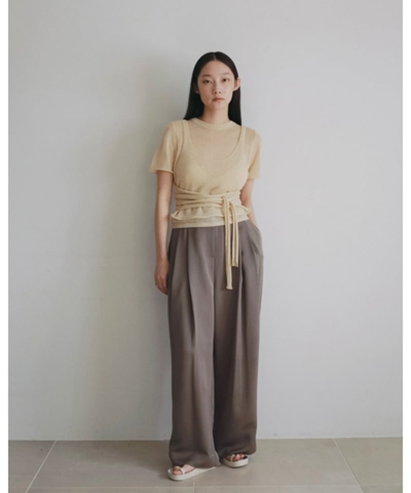 anuke アンヌーク Wrapcami Layered Knit 62620503 | De