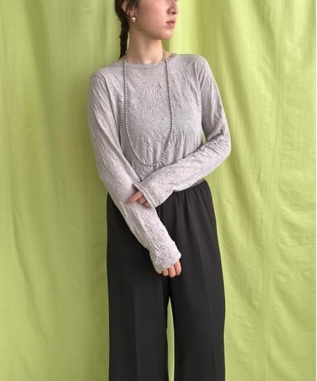 LHELBIE レルビエ　Tシャツ ワッシャーシアートップス 52054S　2026NEWARIIVAL
