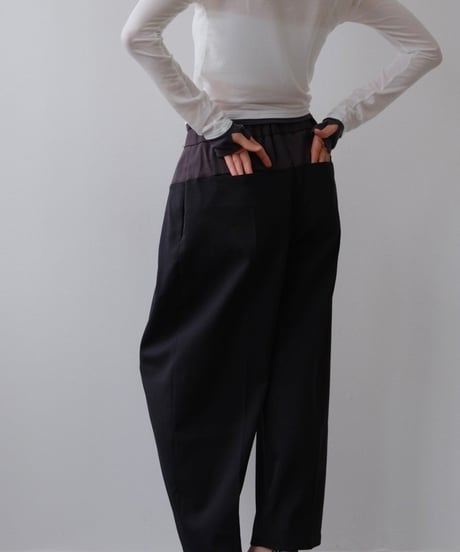 IFMEH イフメ Bicolor curve pants IF25AWPT-01