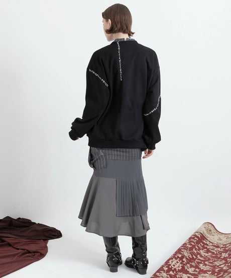 AULA AILA　アウラアイラ　ステッチデザインプルオーバー　STITCH DESIGN PULLOVER　1253-08027　本州送料無料！