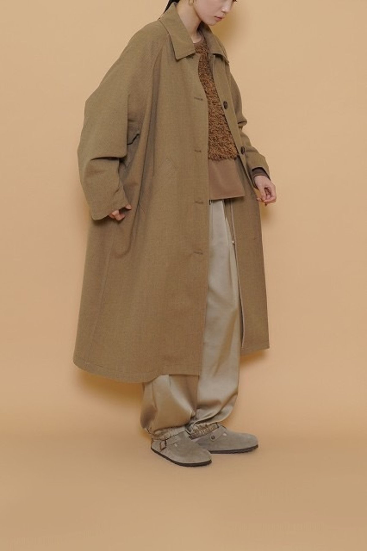 タイムセール　CYANTOKYO シアントウキョウ エアリーバックウーリーコート CYAN TOKYO シアン トウキョウ エアリーバックウーリーコート 504382