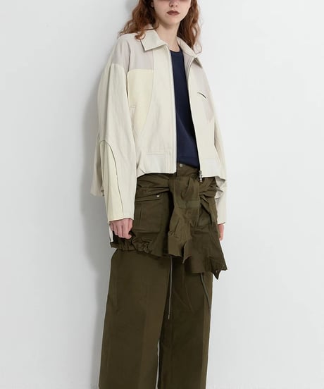 AULA AILA　アウラアイラ　バルーンヘムブルゾン BALLOON HEM BLOUSON 1253-02014 本州送料無料！