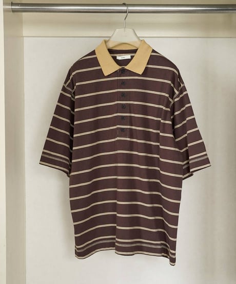 anuke アンヌーク　Border Loose Polotops　62620613