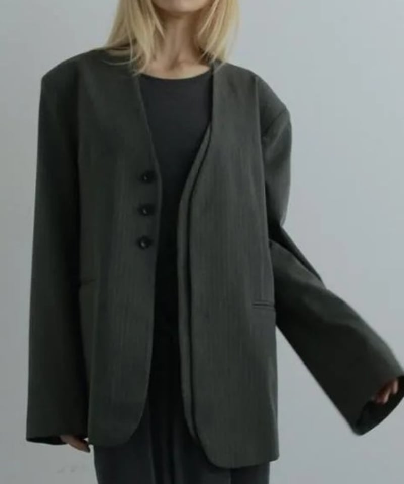 Sir ファッション anuke (アンヌーク) Collarless Over Jacket