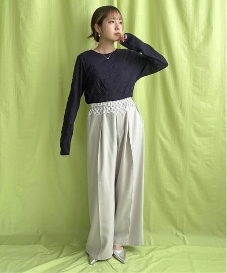LHELBIE レルビエ　Tシャツ ワッシャーシアートップス 52054S　2026NEWARIIVAL