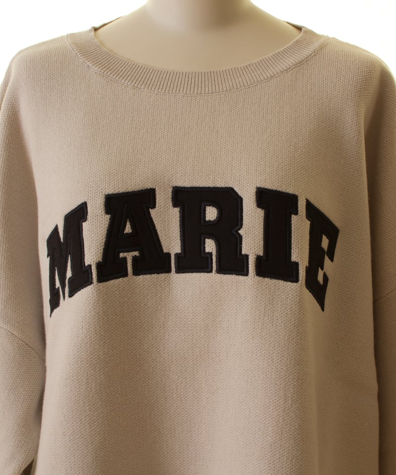 MARIED'OR マリードール ロゴ無地ニット95197 ロゴボーダー長袖ニット