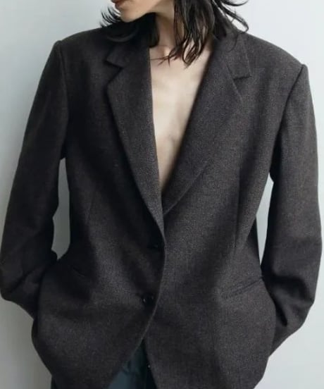 anuke (アンヌーク） Herringbone Wool Jacket 62520107　本州送料無料！
