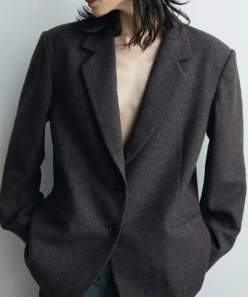 anuke (アンヌーク） Herringbone Wool Jacket 62520107