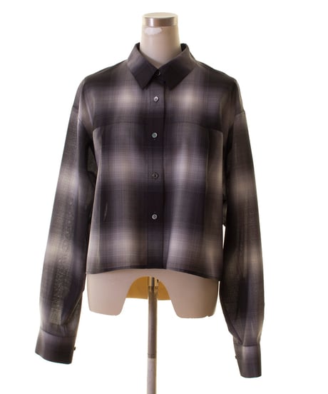 PASSIONE パシオーネ ROBE　ローブ　ショート丈チェックシャツ　616961　2026NEWARIIVAL