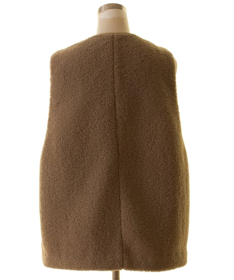 Cafune　カフネ　eco leather piping voa vest エコレザーパイピングベスト　535421 本州送料無料！