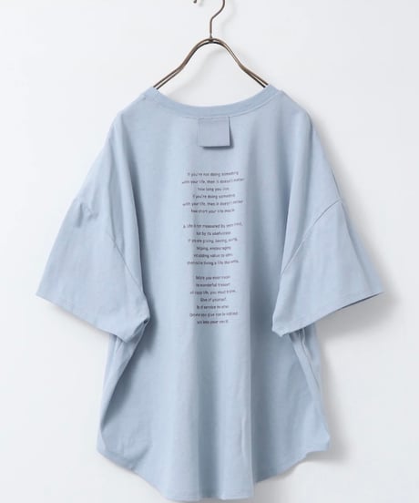 後ろロゴドルマンTシャツ