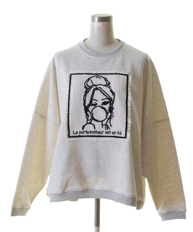 マリードールダウン新品未使用タグ付き半額以下 MARIED'OR マリードール 大人気☆ 裏毛刺繍貼り付け脇タック