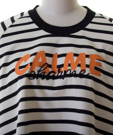 MARIED'OR　マリードール　ボーダー柄CALMEロゴ長袖Tシャツ　45265　2026NEWARIIVAL