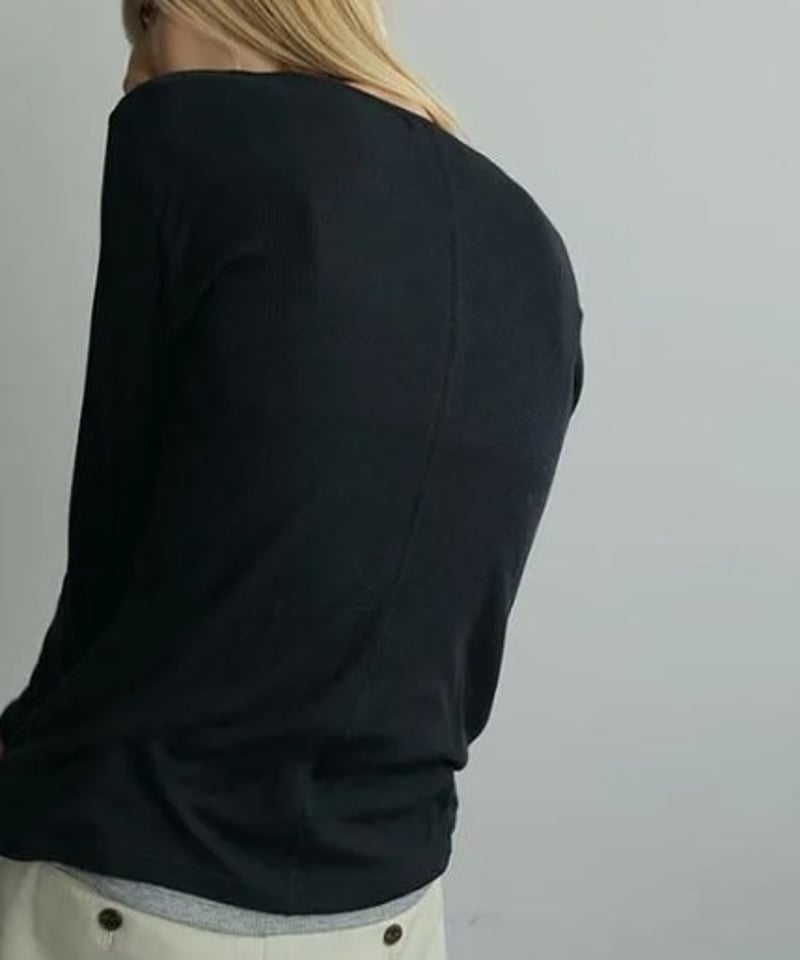 anuke (アンヌーク） Layered Sheer Long T-shirts 6252
