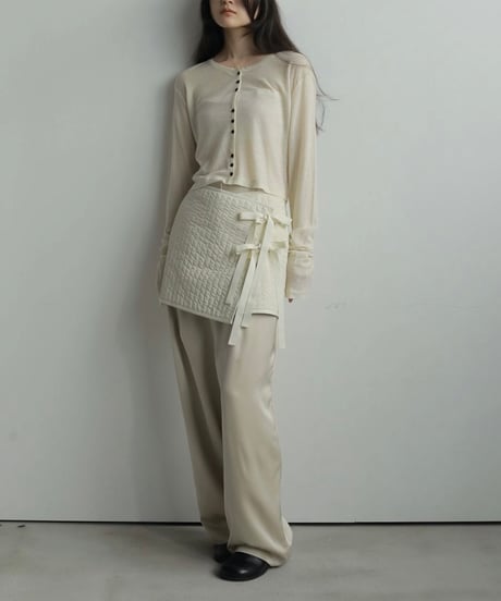 anuke アンヌーク　Sheer Rib Cardigan　62520602