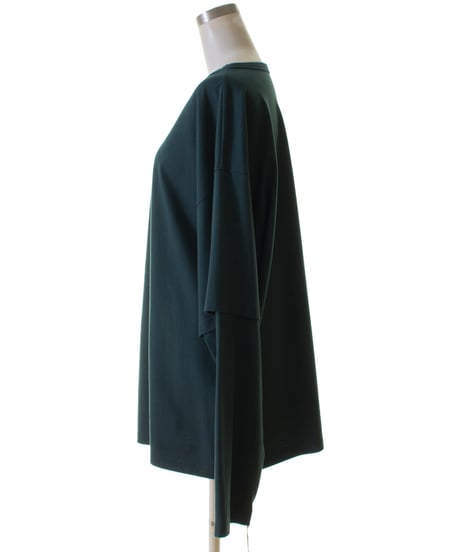 cafune カフネ PASSIONE パシオーネ ROBE　ローブ 袖レイヤード風　重ね着風　無地ロンTEE　435977