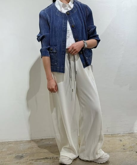 ダブルコードスウェットワイドパンツ 77638 2026NEWARIIVAL