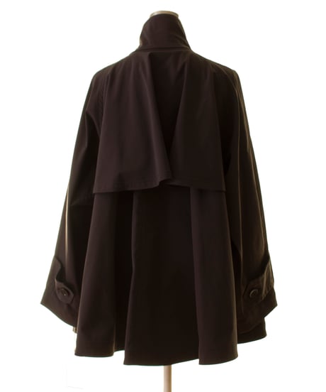 Cafune　カフネ Back flare stand jacket トレンチミドル丈ジャケット435415
