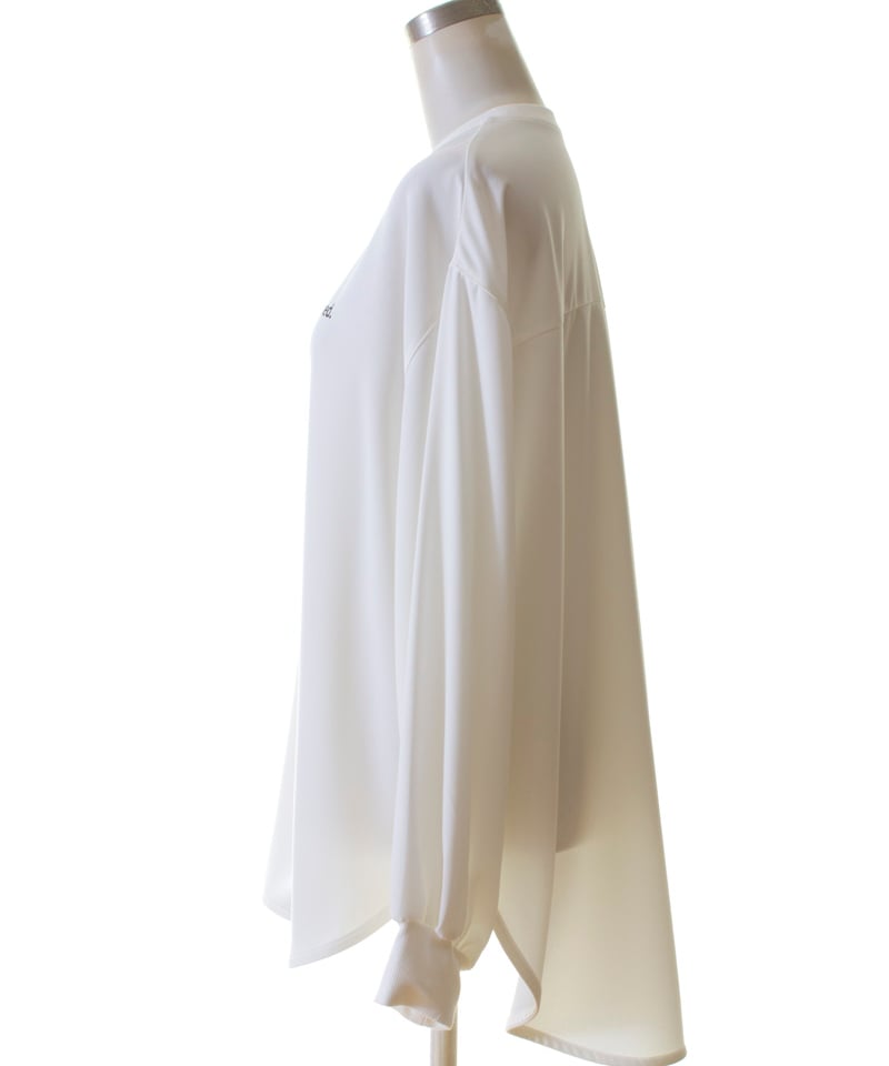 PASSIONE パシオーネ ROBE ローブ バックタック袖リブロゴジョーゼット 