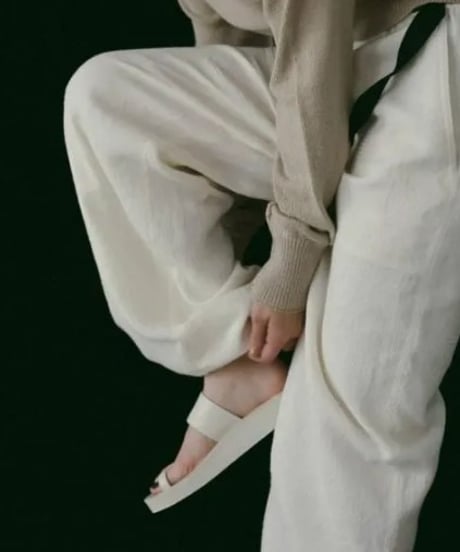 anuke アンヌーク Jacquard Drawstring Pants　62610707　本州送料無料！5月中旬～6月中旬発送