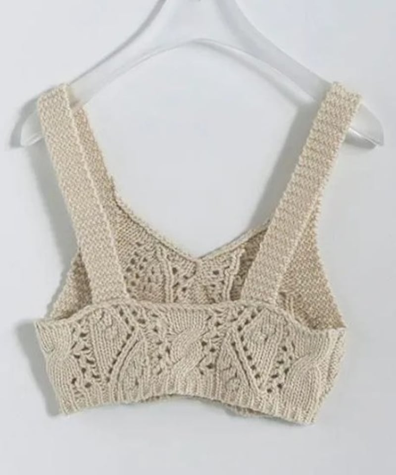 お値下げ【anuke】アンヌーク　Fringe Knit Bustier anuke（アンヌーク）の「Fringe Knit Bustier（ニット/セーター）」 - WEAR