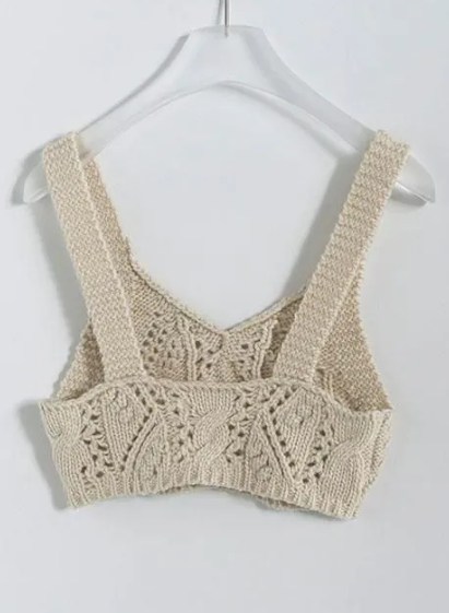 anuke (アンヌーク） Cable Knit Bustier ビスチェ 10月中旬～ 発送