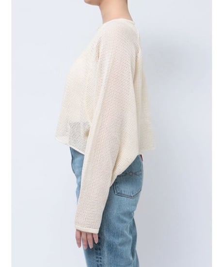 ungrid　(アングリッド) ショートメッシュロングスリーブTee  112422723401