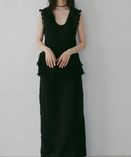 anuke アンヌーク Crochet Knit Skirt 62610804 本州送料無料！3月中旬～4月中旬発送予定