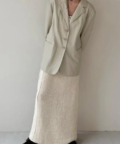 anuke アンヌーク Crochet Knit Skirt 62610804 本州送料無料！3月中旬～4月中旬発送予定