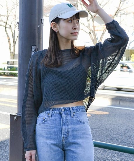 ungrid　(アングリッド) ショートメッシュロングスリーブTee  112422723401