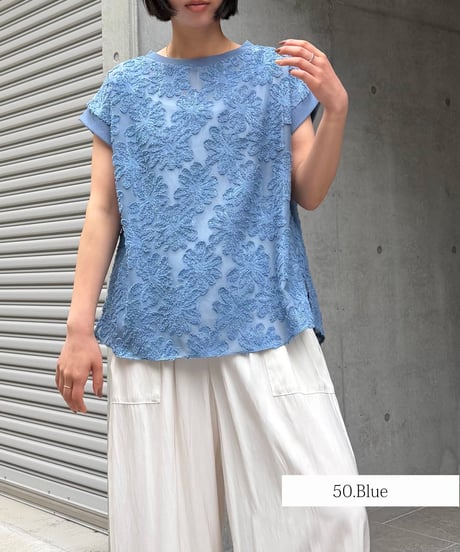Anna Kerry　アンナケリー ジャガードトップス  01262701
