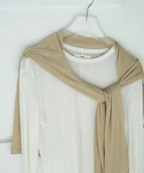 anuke (アンヌーク） Layered Sheer Long T-shirts  62520617 本州送料無料！