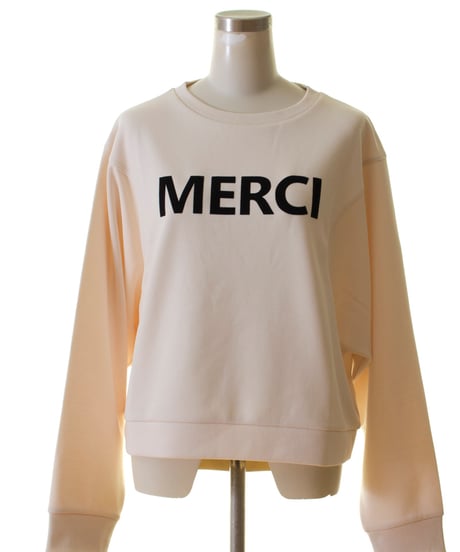 ROSIEE　ロージー MERCI フロッキーロゴトップス　R070301