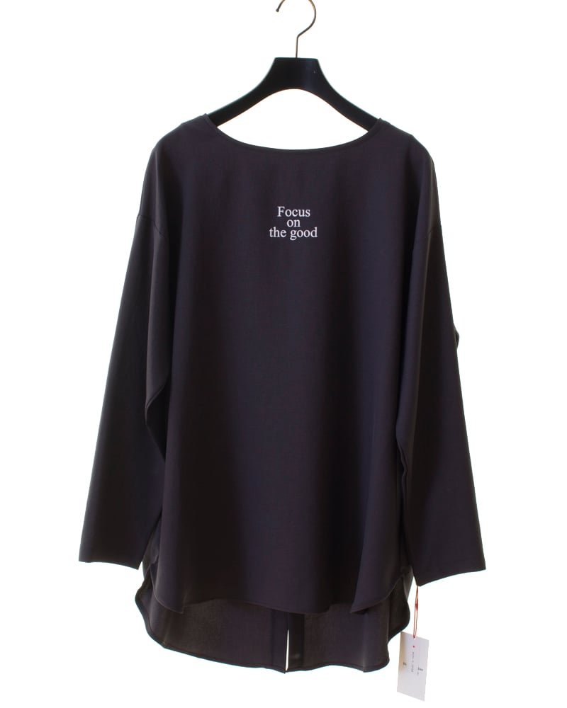 Dignite collierロゴTブラウス original